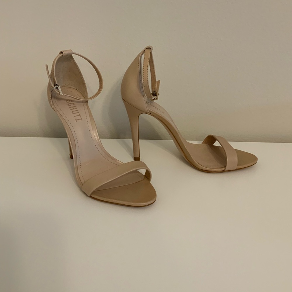 Schutz Sandals | Schutz Heels | Schutz Beige High Heels | Wedding Heels